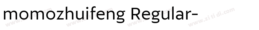 momozhuifeng Regular字体转换